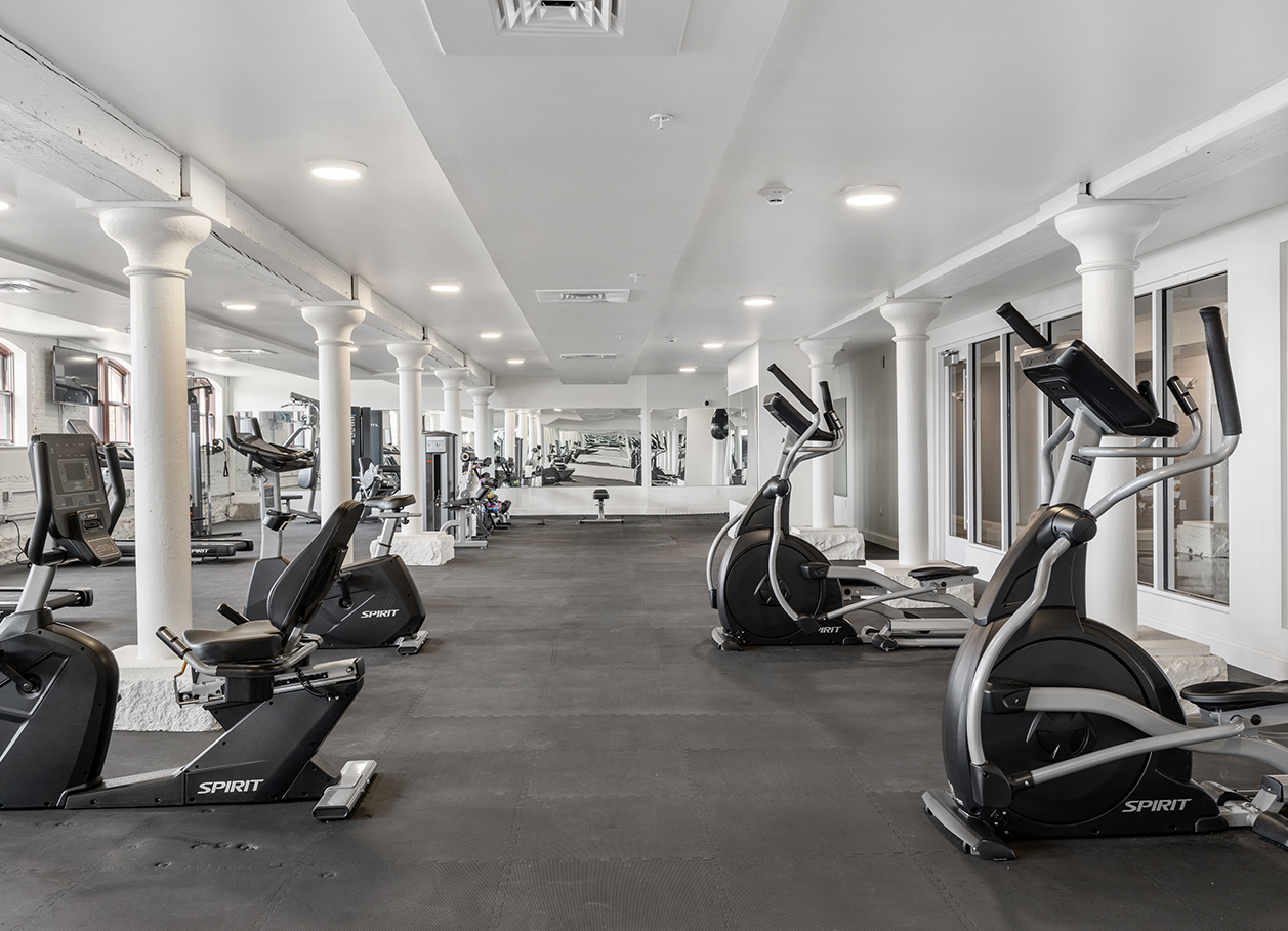 Photo of the fitness centers’s exercise equipment at 2 River Street.